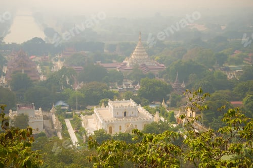 Preview: Foggy Morning In The Old City. Mandalay, Burma