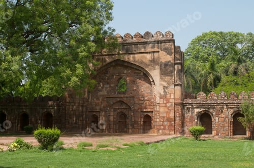 Preview: Walled-Up Gate And Wall Of The Medieval Tomb Of Sultan Sikandar. New Delhi, India