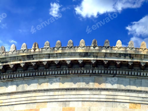 Preview: Ancient Stone Facade With Nice Ornaments Details
