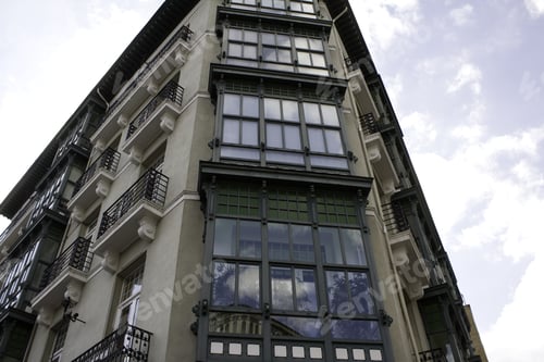 Preview: Modern Building In Urban City Street, Construction