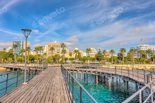 Preview: Limassol, Cyprus, Historical Center In Sunny Weather, Hdr Image