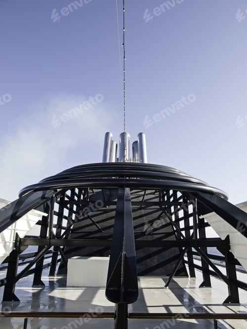 Preview: Cruise Ship In Motion With Blue Sky, Transport