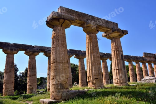 Preview: The Basilica (Also Called Temple Of Hera) Paestum, Italy