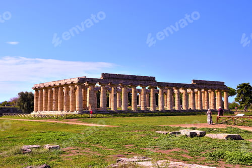 Preview: The Basilica (Also Called Temple Of Hera) Paestum, Italy