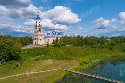 Preview: View Of The Ancient Resurrection Cathedral On A Sunny July Day (Shooting From A Quadrocopter)