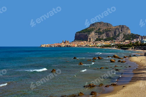 Preview: Panorama Of Cefalu Sicily Italy