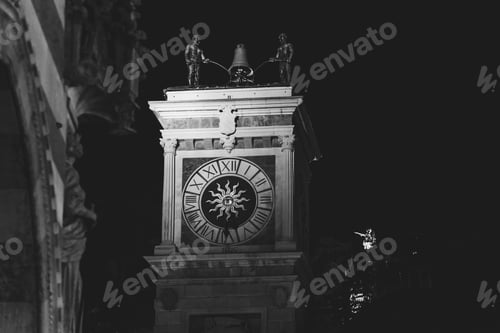 Preview: Christmas Lights. Suggestions Of Udine In Black And White