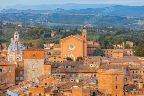 Preview: Siena. Aerial View Of The City.