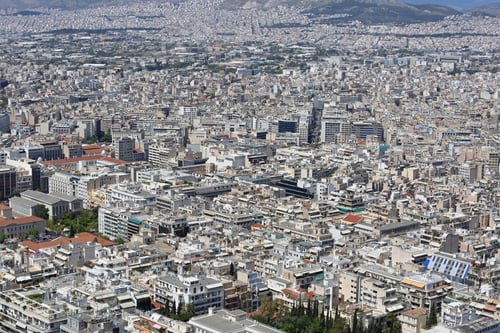 Preview: Aerial Athens Cityscape From Mount Lycabettus