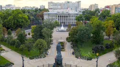Preview: Krasnodar, Russia. Legislative Assembly Of Krasnodar. The Text On The Building Translated Into