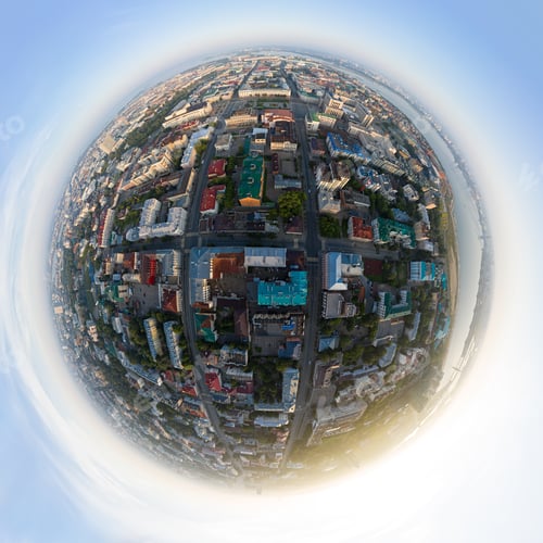 Preview: Kazan, Russia. Freedom Square And Administration. Aerial View Of The Central Districts Of Kazan
