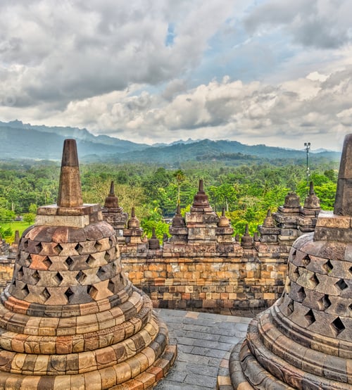 Preview: Borobudur Temple Detail, Sacred Temple In Java, Indonesia