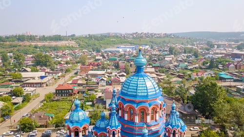 Preview: Russia, Irkutsk. Church Of The Icon Of The Mother Of God Of Kazan In Craft Sloboda. Orthodox