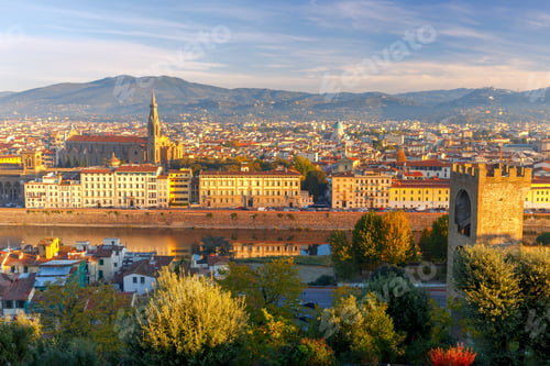Preview: Florence. Aerial View Of The City.