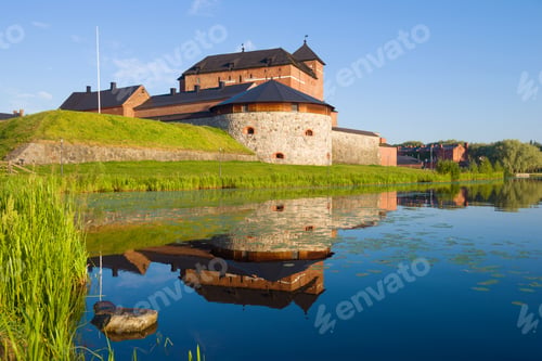 Preview: The Old Fortress-Prison Of Hame On The Shore Of Vanajavesi Lake On A Sunny July Morning