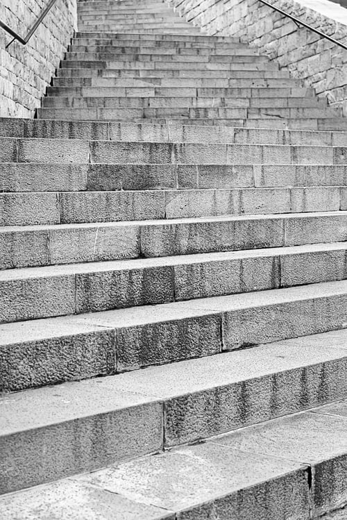 Preview: Gray Stone Stairs On Urban Land, Construction