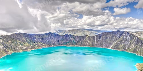 Preview: Quilotoa Crater Lake, Ecuador, Hdr Image