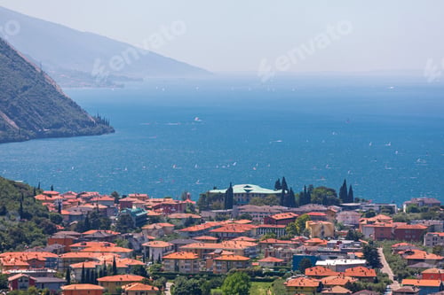Preview: Aerial View Of Nago Torbole At Lake Garda In Italy