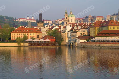 Preview: Mala Strana Is The Historic District Of Prague On The Morning Of April. Czech Republic