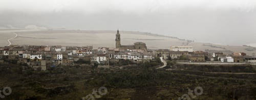 Preview: Old Mountain Village Surrounded By Fog, Detail Of Rural Life