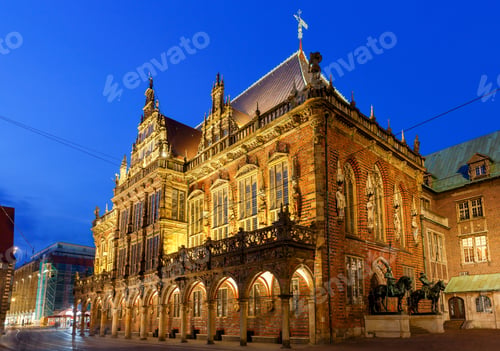 Preview: Bremen. The Central Market Square. Town Hall.