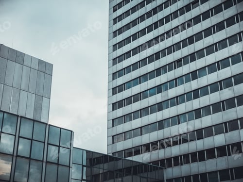 Preview: Retro Styled Office Buildings At Cologne - Germany