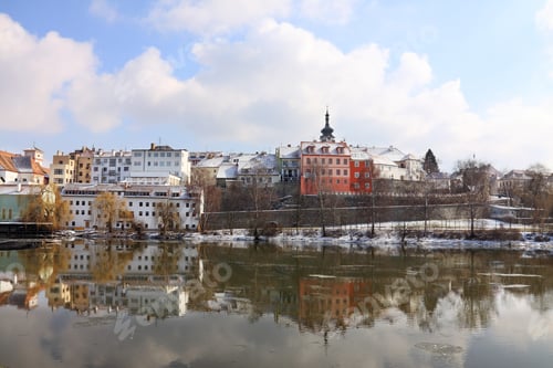 Preview: The Old Town Pisek On The River Otava