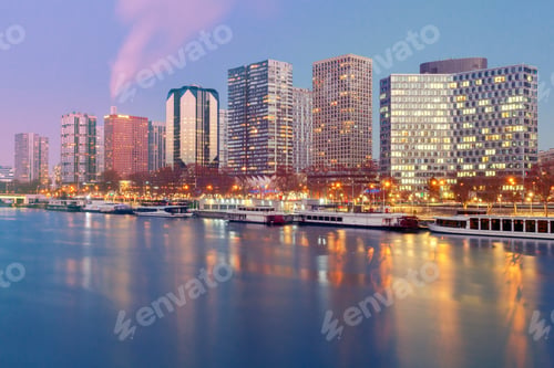 Preview: Paris. Embankment At Sunset.