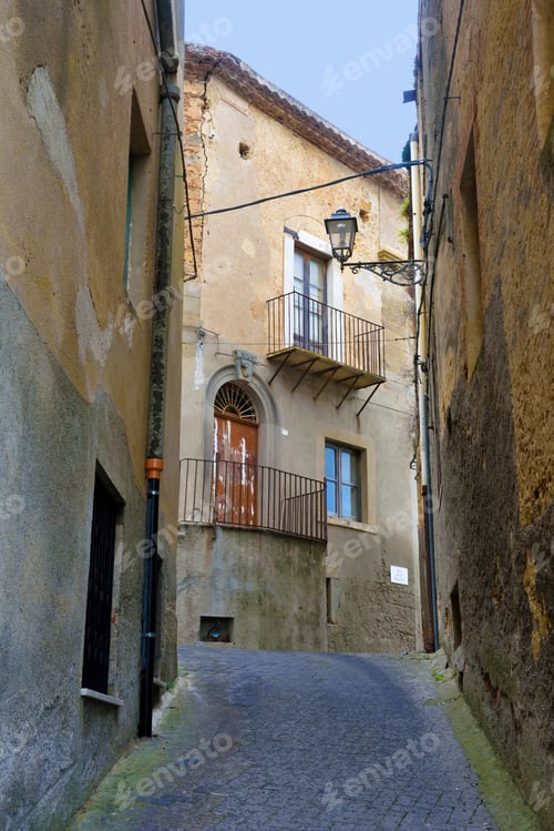 Preview: The Old Town Of Naso With Its Narrow Streets Sicily Italy