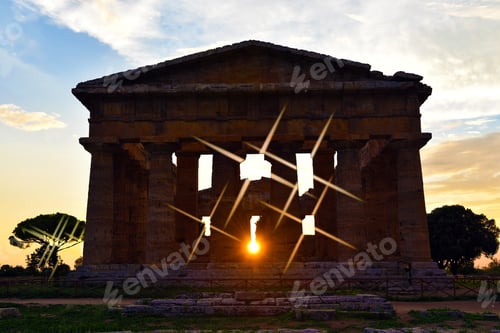 Preview: The Temple Of Neptune It Was Built In The Doric Order Around 460–450 Bc Paestum Italy