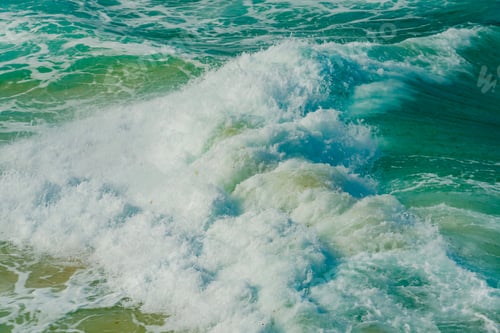 Preview: Waves On The Atlantic Ocean In The Rocky Coast Of The Caribbean Sea In The Aruba Island Of The