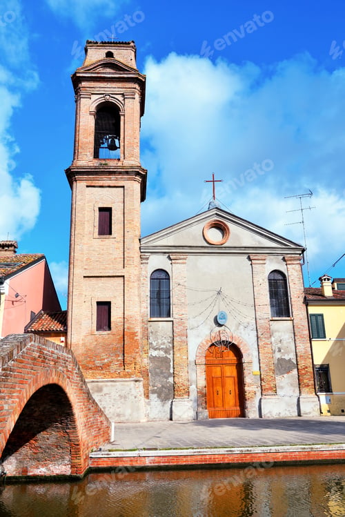 Preview: View Of The Church Of Carmine In Comacchio Italy