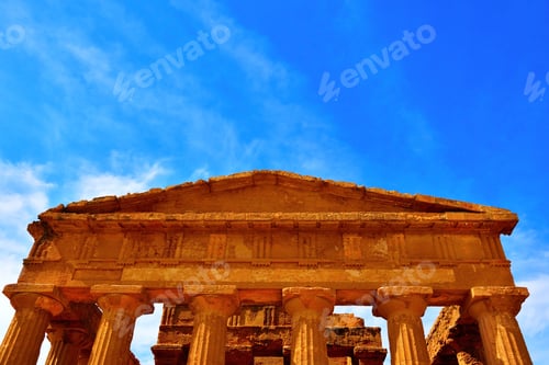 Preview: The Temple Of Concordia Is A Greek Temple Valley Of The Temples Agrigento Sicily Italy