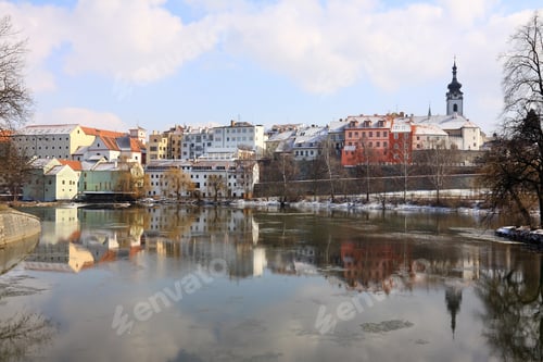 Preview: The Medieval Town Pisek On The River Otava