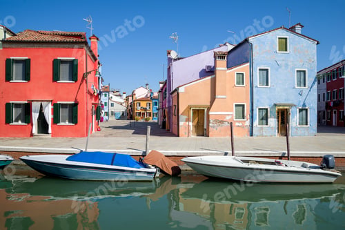 Preview: Sunny Noon On Burano Island. Venice