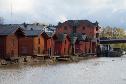 Preview: October Gloomy Day In Old Porvoo. Finland