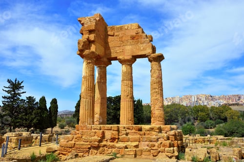 Preview: Temple Of The Dioscuri Valley Of The Temples Agrigento Sicily Italy