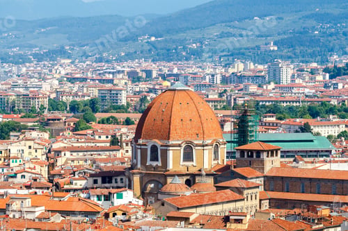 Preview: View Of Florence From The Bell Tower Of The Duomo Giotto'S Campanile.
