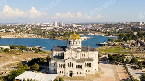 Preview: Sevastopol, Crimea. Vladimirsky Cathedral In Chersonesos. Chersonesus Tauric - Founded By The