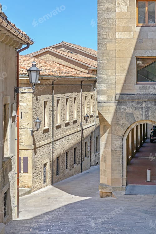 Preview: Narrow Streets In San Marino Town Microstate