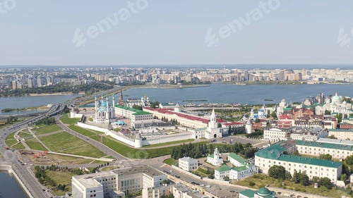 Preview: Kazan, Russia. Aerial View Of The Kazan Kremlin, Aerial View