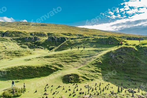 Preview: The Bizarre And Delightful Miniature Landscape Of Grassy, Cone-Shaped Hills, The Fairy Glen