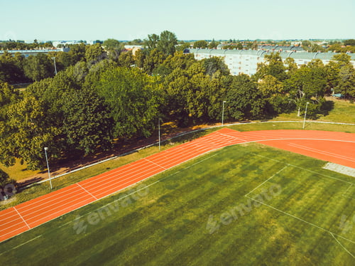 Preview: Stadium In A City From A Drone View