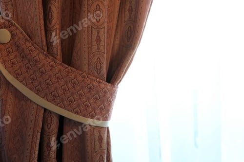 Preview: Details Of Part Of The Brown Curtains