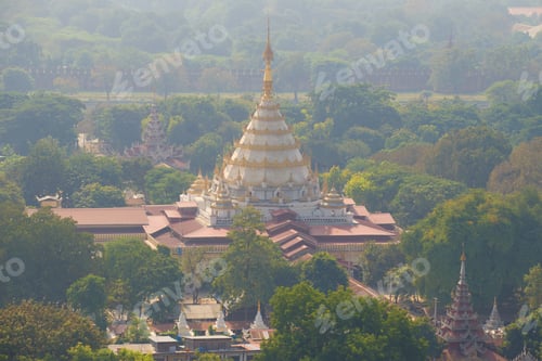 Preview: View Of The Buddhist Temple Kyauktawgyi Pagoda In The Early Morning. Mandalay, Myanmar