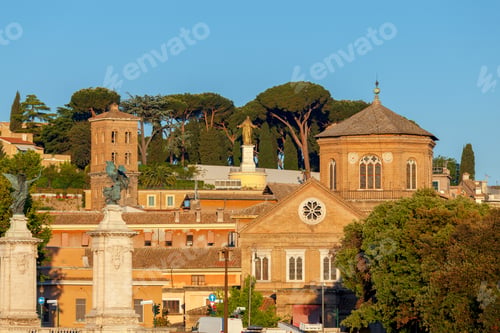 Preview: Rome. Garden On A Hill Near The Vatican.