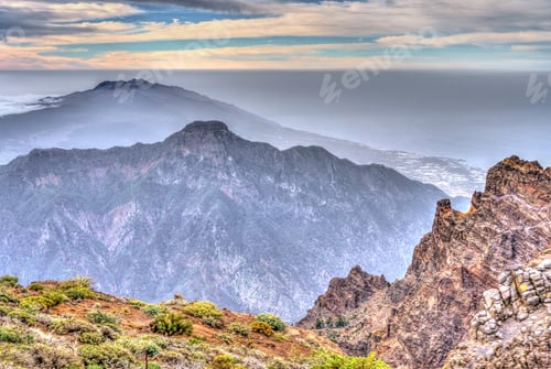 Preview: Panoramic View From The Roque De Los Muchachos, (English: "Rock Of The Boys"), The Highest Point On