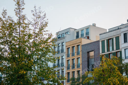 Preview: Detailed View Of Modern Townhouses