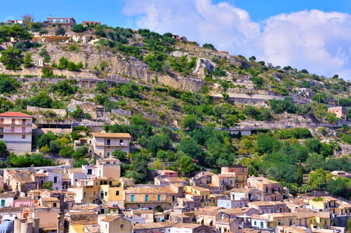Preview: Panorama Of Modica Sicily Italy