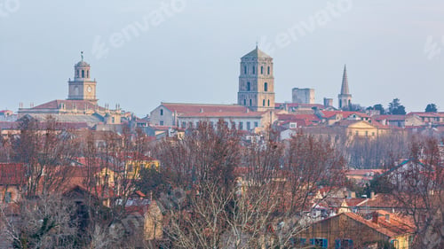 Preview: Arles Cityscape Provence Region Of Southern France At Winter